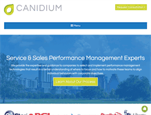 Tablet Screenshot of canidium.com